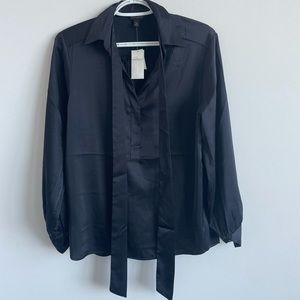 Banana republic tie blouse